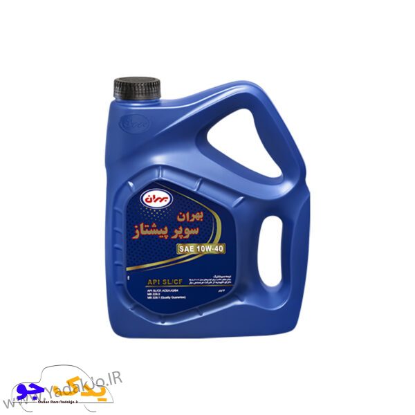 روغن موتور بهران مدل سوپر پیشتاز SAE چهار لیتری ۱۰W-40